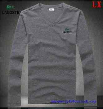 t shirt manche longue lacoste homme